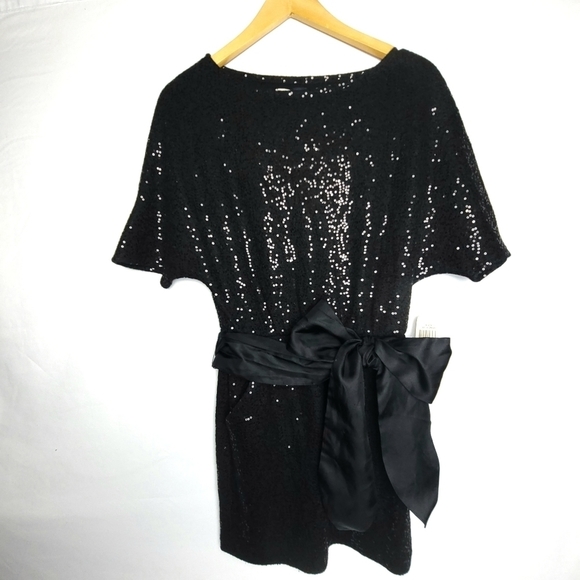 NWT BIRD By Juicy Couture ANYA Sequence Belted Pocketed Dress Sz P MSRP $498 - Picture 3 of 7